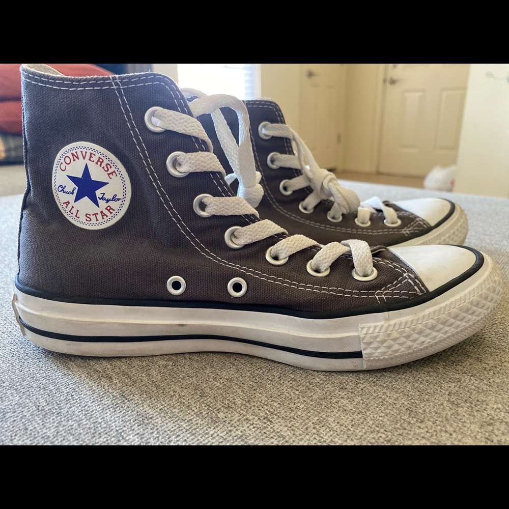 Grey High-Top Converse